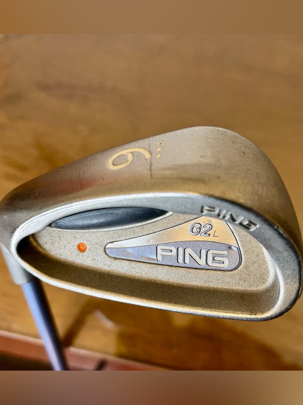 Ping G2 L 9-Iron LH Orange Dot - Ping TFC-100 Ladies Flex - ~35.5”